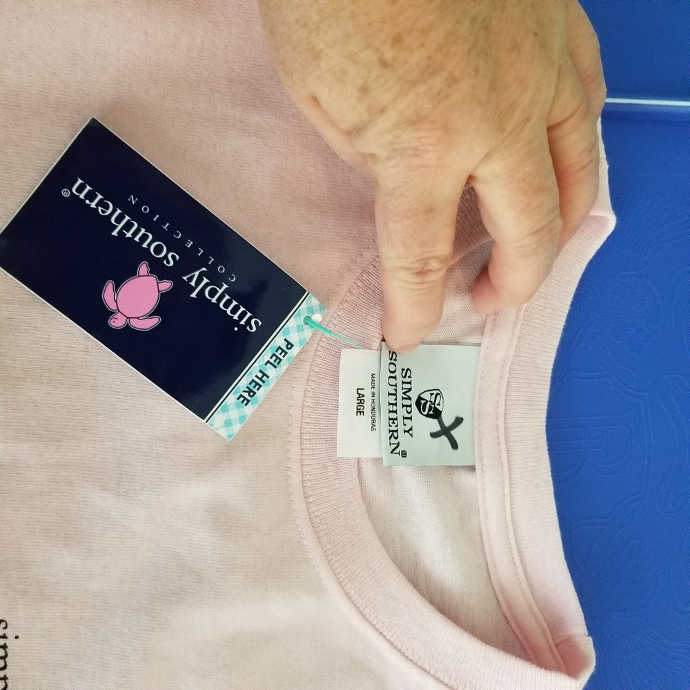 NWT Simply Southern 'Anchor' shirt, sz S - Picture 4 of 4